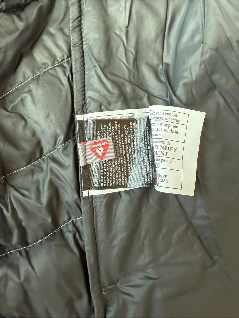 Lululemon Down For It All Vest Men's XXL Gray PrimaLoft Insulated